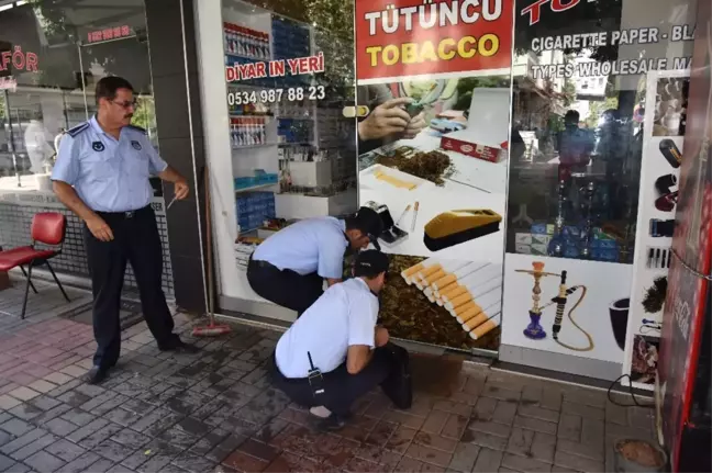 Alanya'da Bandrolsüz Tütün Satışı Yapan İşyerleri Mühürlendi