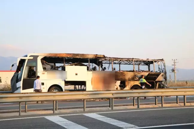 Sakarya'da Yolcu Otobüsü Yangını