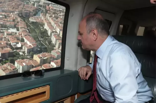 Vali Çakacak, Eskişehir'i Havadan İnceledi