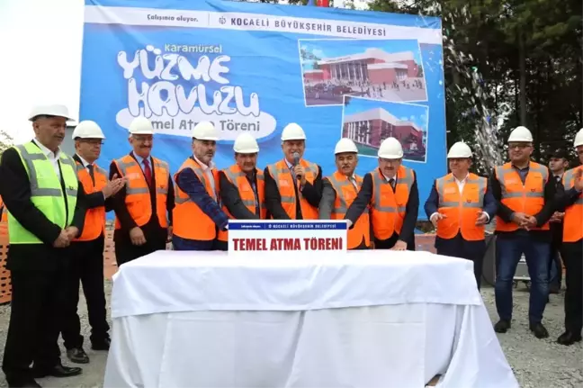 Karamürsel Yarı Olimpik Yüzme Havuzunun Temeli Atıldı