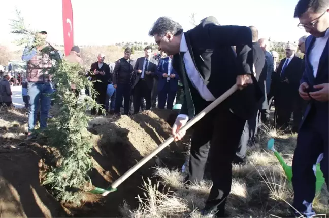 Yunak'ta 2 Bin 500 Fidan Toprakla Buluştu