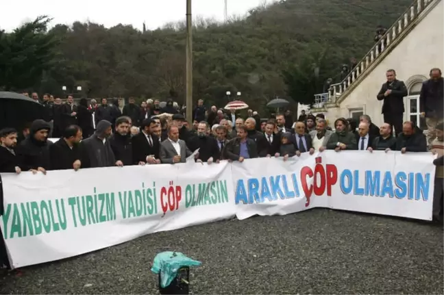 Trabzon'da Katı Atıktan Elektrik Üretilecek Tesise Protesto