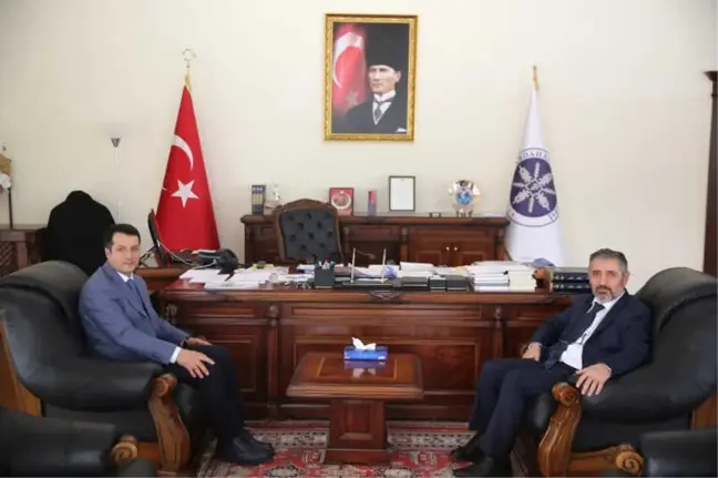 Vali Yardımcısı Canpolat'dan Rektör Biber'e Veda Ziyareti