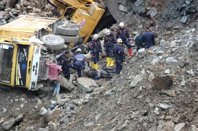 Göçük Altında Kalan Sürücüden Acı Haber