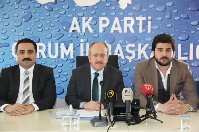 AK Parti Çorum İl Başkanı Mehmet Karadağ;