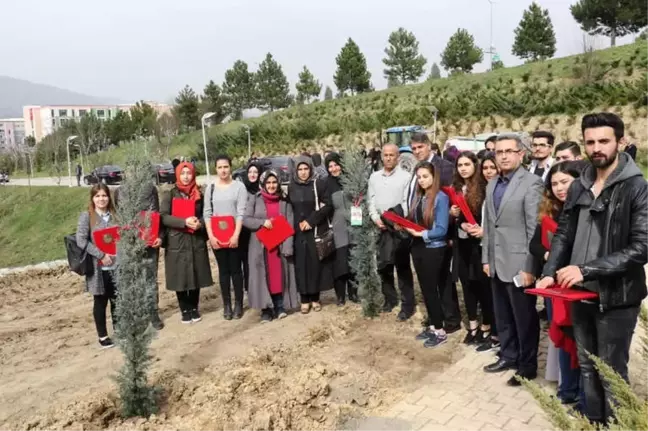 Kbü'de Şehitlerin Anısına Fidan Dikildi