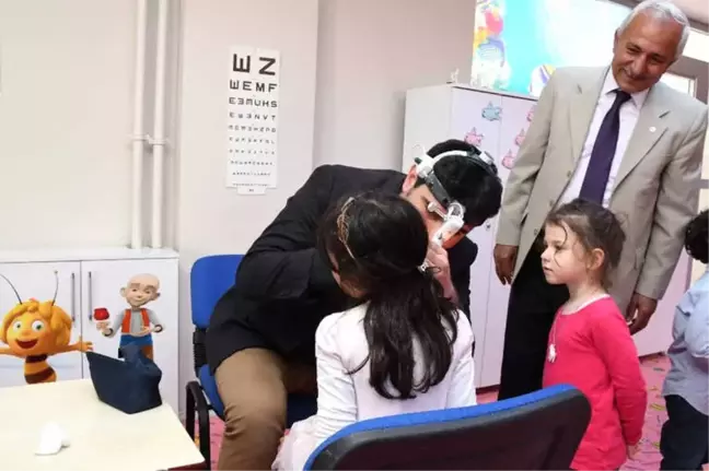 Miniklere Kulak Burun ve Boğaz Sağlığı Taraması Yapıldı
