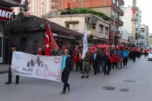 Osmaniye'de 57. Alay Anma Vefa Yürüyüşü
