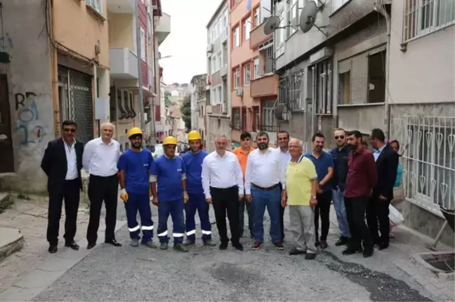 Eyüpsultan'daki Kırkmerdiven Caddesi'ndeki Çalışmalarda Sona Geliniyor