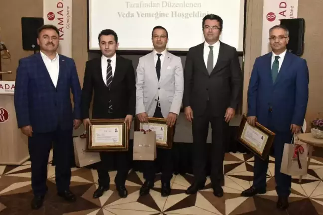 Gümüşhane'de Tayini Çıkan Kaymakamlara Veda Yemeği