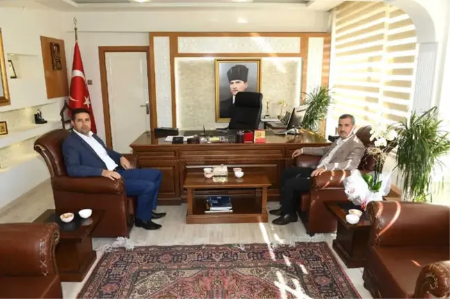 Başkan Çınar'dan Yeni Kaymakam Gülenç'e 'Hayırlı Olsun' Ziyareti