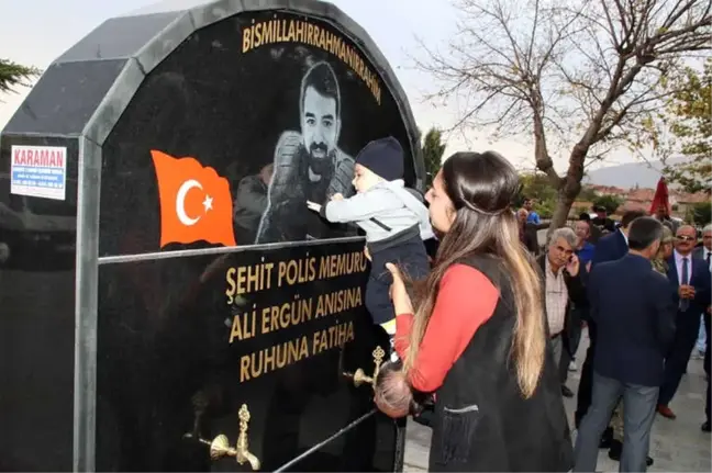 Şehit Eşi İçin Yaptırdığı Çeşme Dualarla Açıldı