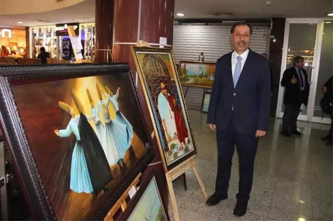 Fesih Özyurt'un 10. Kişisel Yağlı Boya Tabloları Sergiye Açıldı
