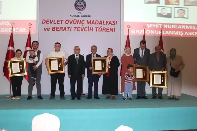 Kocaeli'de Şehit Ailesi ve Gazilere Devlet Övünç Madalyası Verildi