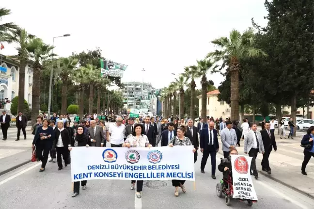 Denizli'de Engelliler Haftası 'Farkındalık' Yürüyüşü
