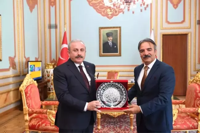 TBMM Başkanı Şentop, Rektör Bağlı'yı Makamında Kabul Etti