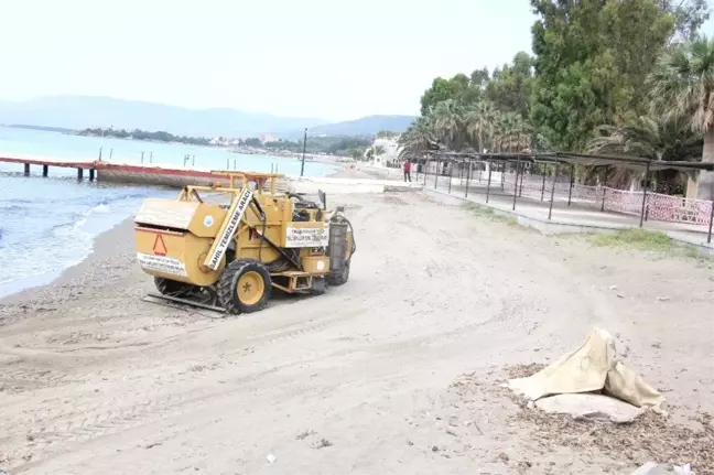 Menderes sahilleri yaza hazır