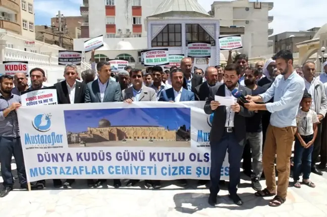Cizre'de israilin Kudüs işgali kınandı