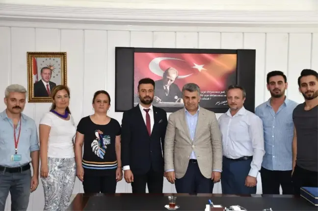 Sağlık-Sen İzmir 1 No'lu Şubesinden Buca kaymakamına ziyaret