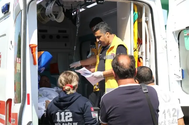 Tüp patlamasında yaralandı, hava ambulansı ile sevk edildi