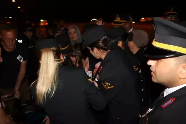 Şehit binbaşının cenazesi Samsun'a getirildi