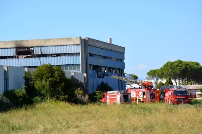 Ayvalık'ta aynı bölgede 3 gün arayla ikinci fabrika yangını