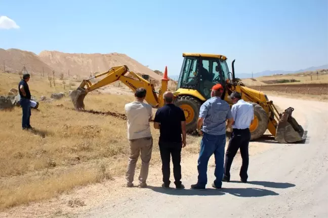 İş makineleri, yol çalışması için değil sınav için çalıştı