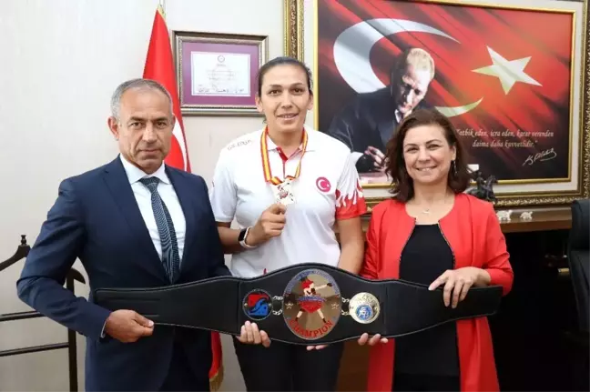 Avrupa şampiyonundan Başkan Köse'ye ziyaret