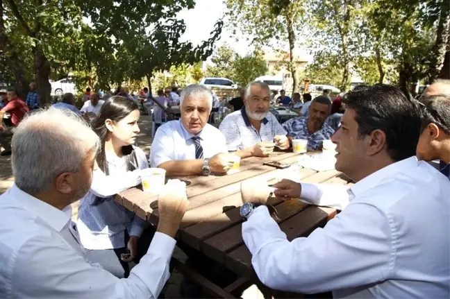 Yeşilbayır'da 600 kişiye aşure ikram edildi