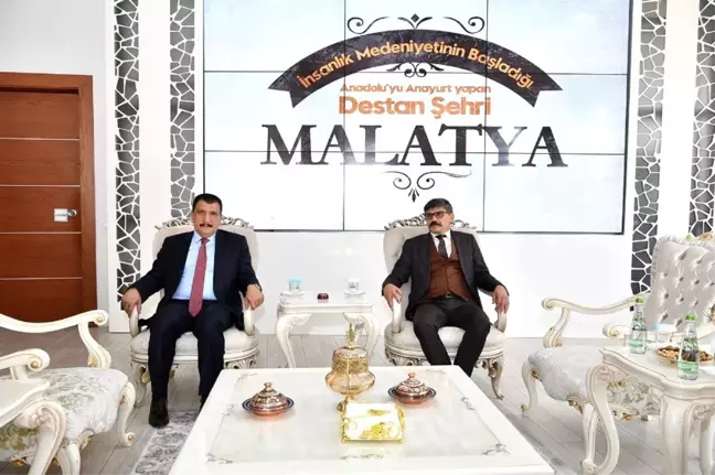 Malatya Emniyet Müdürü Dağdeviren, Başkanı Gürkan'ı ziyaret etti