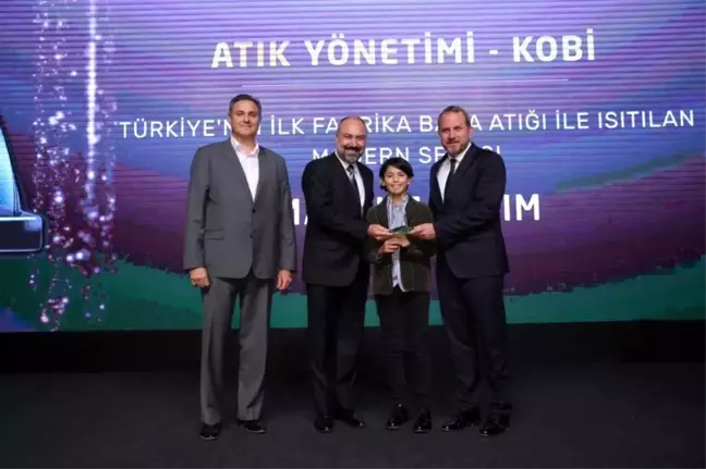 Fabrika bacalarından çıkan su buharı ile ısıtılan ilk seraya ödül