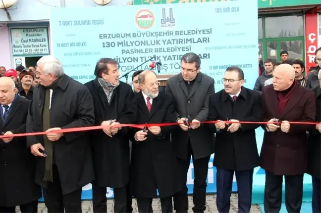 Pasinler'de toplu açılış töreni