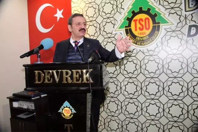Hisarcıklıoğlu'ndan Devrek TSO'ya ziyaret