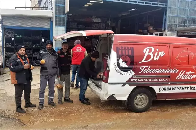 Karaman Belediyesinden vatandaşlara çorba ikramı