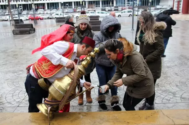 SASKİ'den salep ikramı