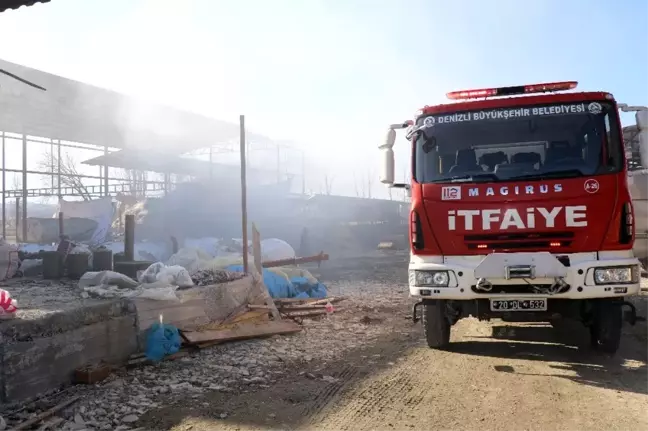 Yangında 20 bin TL'lik saman kül oldu