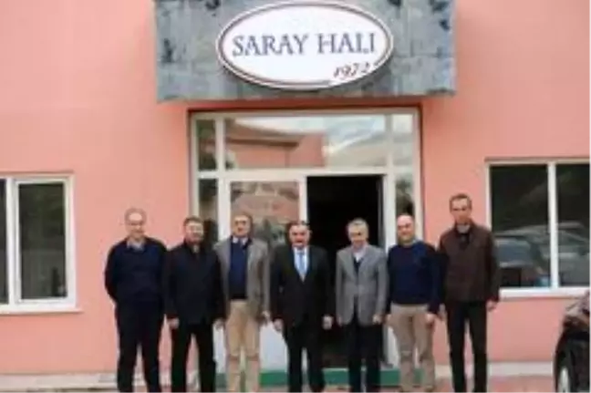 Başkan Mehmet Cabbar ve Başkan Turan'dan Saray Halı'ya tebrik ziyareti