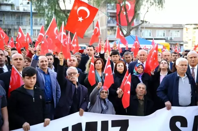 Aydın'da şehitler için yürüyüş, dua ve hayır yemeği düzenlendi