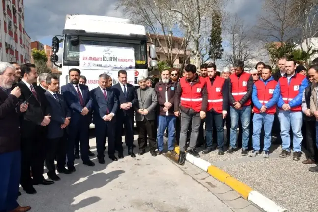 Balıkesir'den İdlib'e yardım tırı