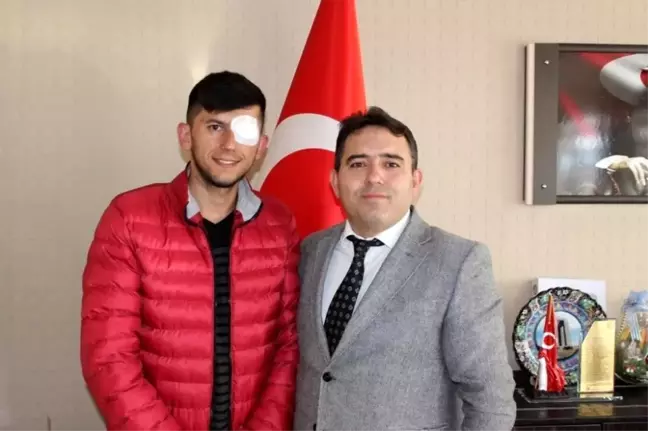 Gazi Ömer Özkan'dan Kaymakam Kaya'ya ziyaret