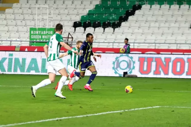 İlk yarı Konyaspor'un üstünlüğüyle bitti