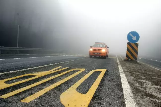 Bolu Dağı'nda yoğun sis etkili oluyor