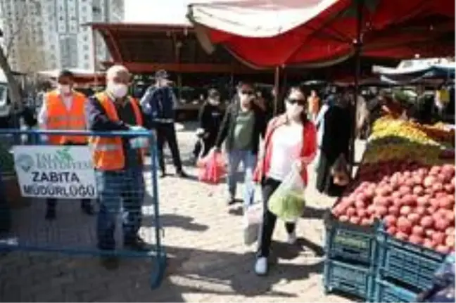 Başkan Yalçın Kaymakam Güney ile pazar denetiminde