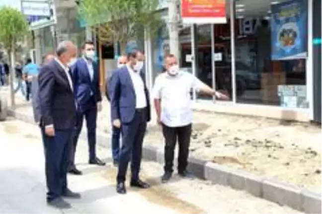Başkan Şerifoğulları, üst yapı çalışmalarını inceledi