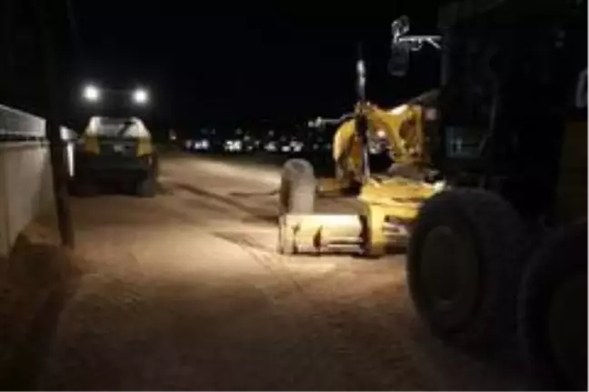 Ahmet Yesevi'de yol yapımı sürüyor