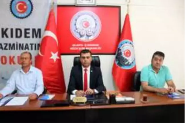 Niğde'de kıdem tazminatı eylemi