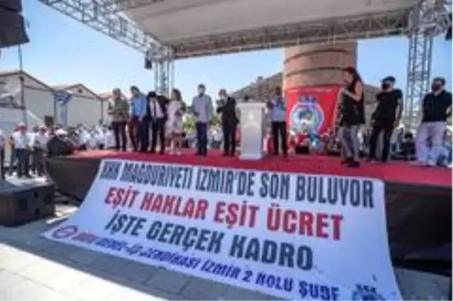 İzmir'de KHK'lı işçiler sosyal haklarına kavuşuyor