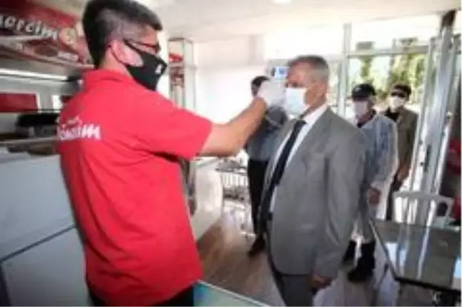 Vali Vekili Dağ, korona virüs denetimlerine katıldı