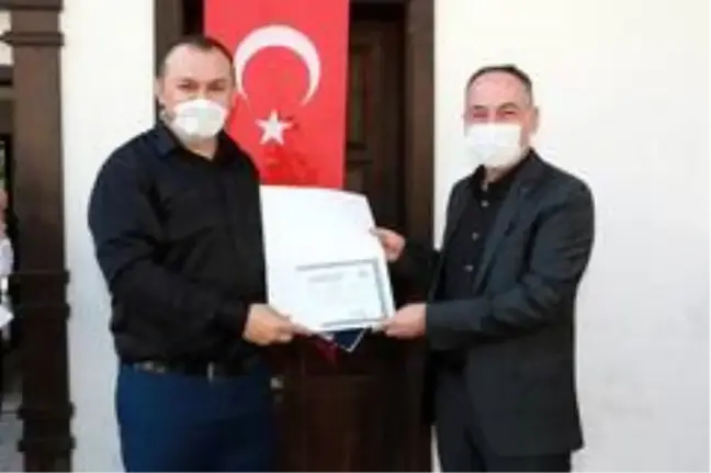 Gençler katılım belgelerini Başkan Saygılı'dan aldı