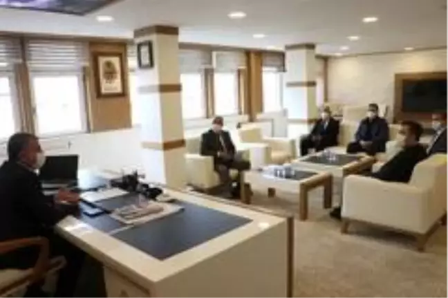 TCDD heyeti Havza Belediye Başkanı Özdemir'i ziyaret etti